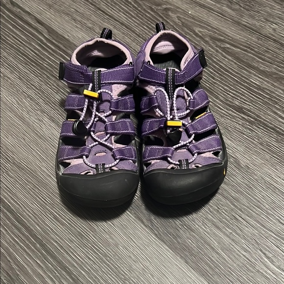 Keen Shoes - Keen Purple and Black Sport Sandals with Protective Toe Cap